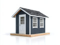 Gartenhäuser Holz 240x180x230 cm Dunkelblau-Weiß - klassisches Gartenhaus mit Tür und Fenstern für Garten